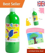 Safe & Washable Green Tempera Paint 1000ml - Ideal for Young Artists