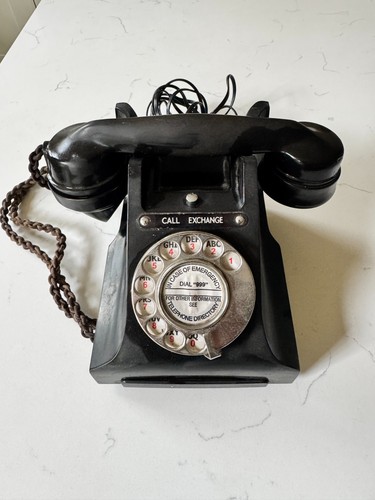 Vintage gpo bakelite telephone - gpo,