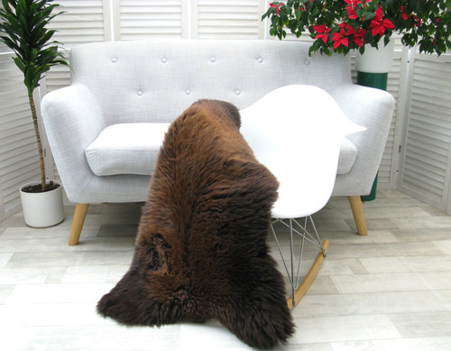 Sheepskin rug british herdwick - british,