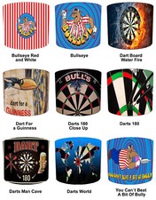 PDC WDF BDO World Darts Lampshades Dart Board Wall Mural & Darts Duvet Covers.