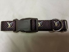 Dog Collar 15" - 22" neck size.  Made in England Designer Inspired