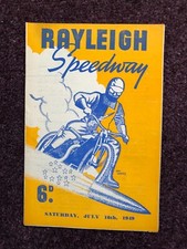 Speedway programme Rayleigh v Hanley Stoke 16th July 1949