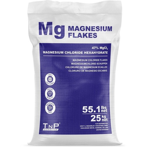 Magnesium chloride flakes 25kg - chloride,