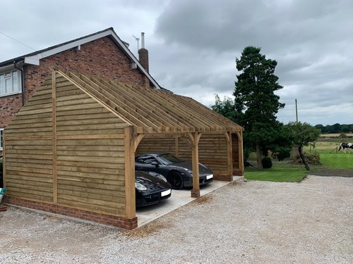 And bay oak framed - bay,