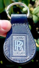 Rolls Royce P&A Wood Original Vintage Dealership Key Chain Key Fob Keyring