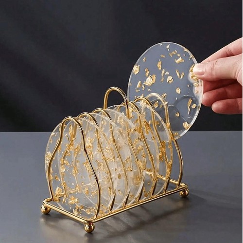 Clear acrylic coasters - acrylic,