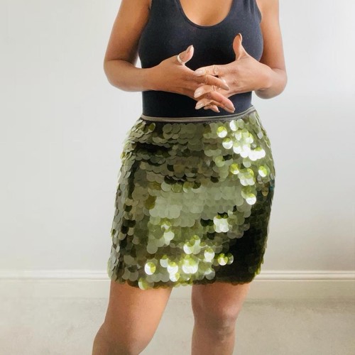 Zara green sequinned knit - zara,