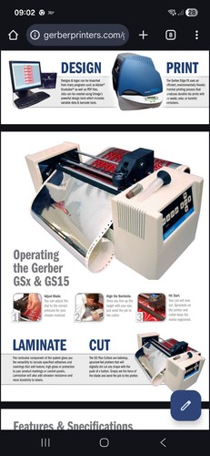Gerber gsx plus plotter - gerber,