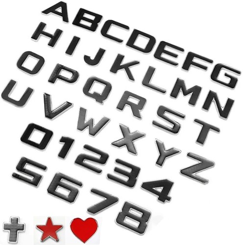 Metal diy letters alphabet - 3d,