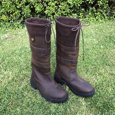 Rhinegold Brooklyn Elite Leather Country Walking Yard Boots Size UK 3 (36) Kids