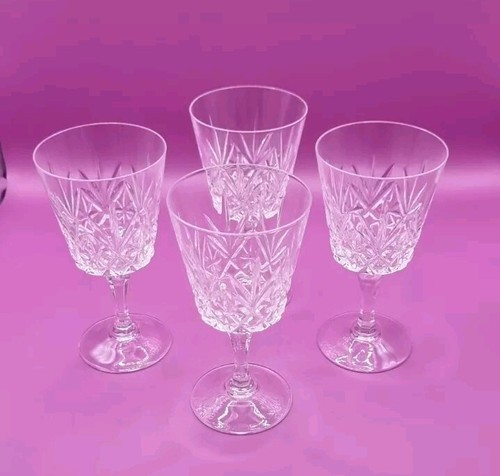 Vintage crystal wine glasses - crystal,