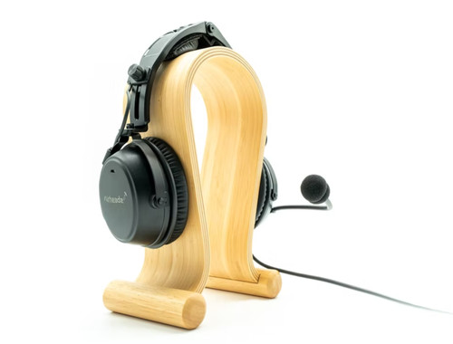 Aviation headset with - with, clamp