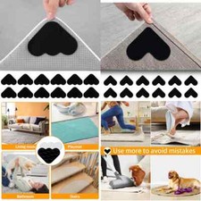 4  x Pcs Anti-Slip and Reusable Rug Grippers for Wooden and Hard Floors