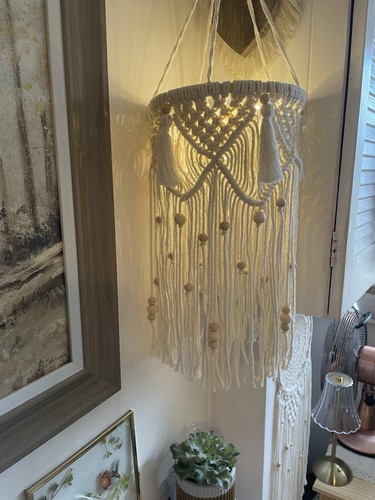Lantern macrame light up - .macrame,