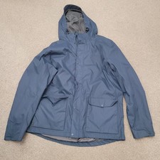 Craghoppers Coat mens Size 2XL Blue Aqua Dry Hooded Jacket Outdoors