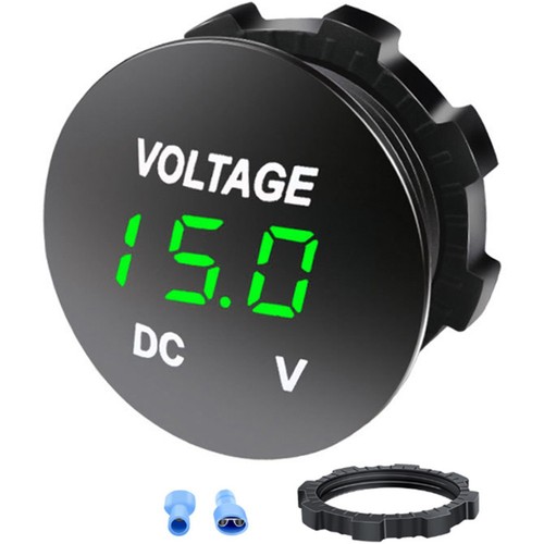 Compact voltmeter with - with, led