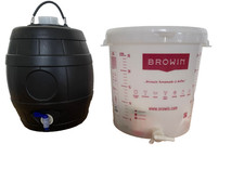 homebrew kit with barrell/keg