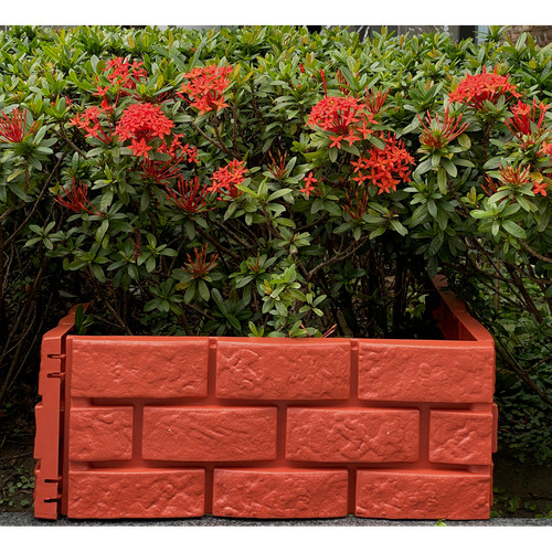 Brick effect garden border - effect,