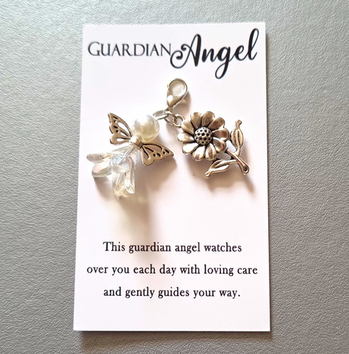 Guardian angel silver tone - guardian,