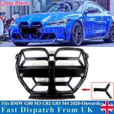 CSL STYLE FRONT BUMPER GRILL GRILLE GLOSS BLACK FOR BMW G80 M3 G82 G83 M4 2021+