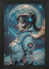 Lunar Elegance Framed Wall Art