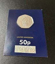 SNOWMAN; 50p coin, 2019, 2020. Fifty pence coin, UNCIRCULATED.