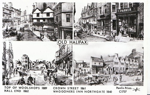 Yorkshire postcard views - postcard-,