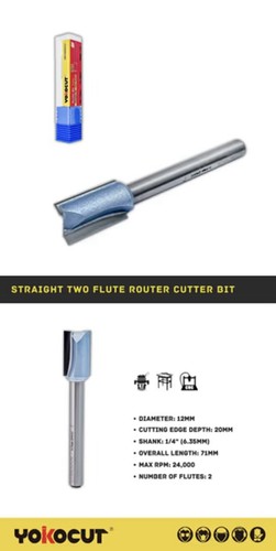 Straight two flute - two-flute, bit