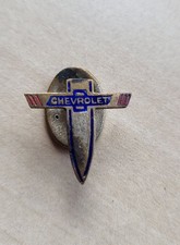Vintage enamel Chevrolet Car buttonhole lapel badge