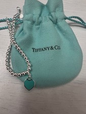 Tiffany Silver Bead Heart