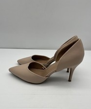 Aerosoles Womens Shoes Beige Fawn Faux Leather Stiletto Heel Pumps Womens US 8