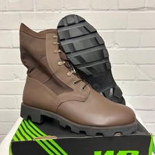 WELLCO BROWN BOOTS - Size: 10 Large , Leather Hot Weather Jungle , British Army