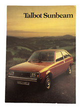 Talbot Sunbeam Car Sales Brochure 1980 1.0 1.3 LS GL GLS & Sunbeam 1.6Ti Models