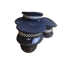 Police Peaked Caps x 5 Bundle Film TV Fancy Dress Mix Sizes Grade B Check Band