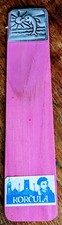 ?? Korcula ? DOLPHIN ? Croatia Handmade Wooden Bookmark HANDMADE! B163