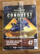 Warhammer 40k Conquest Issue 47 Land Speeder Magazine New Sealed Space Marines