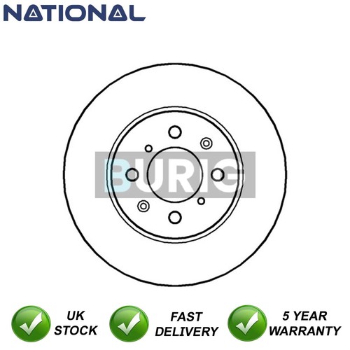 Brake disc front - burig, fits