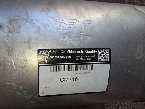 Exhaust back rear box fits - box,