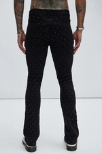 Jeweled Stacked Skinny Flare