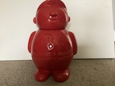 Vintage 90s Large Bertie Bassett Jelly Baby Piggy Bank – Red, 30cm Tall