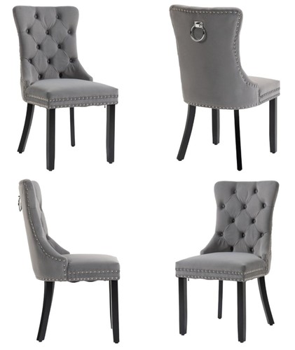 Set grey velvet - grey,