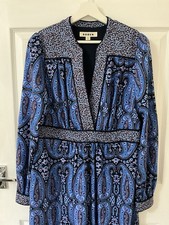 Boden Dress 16r Blue Brown