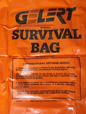 2x Orange Survival Bags: Gelert 180cm x 90cm & BCB Trail 180cm x 74cm