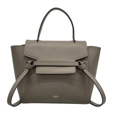 Auth CELINE Belt Bag Nano Dark