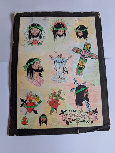 1982 vintage tattoo flash - vintage,