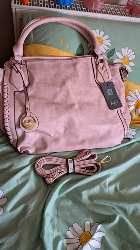 Dudlin pink faux leather - leather, top