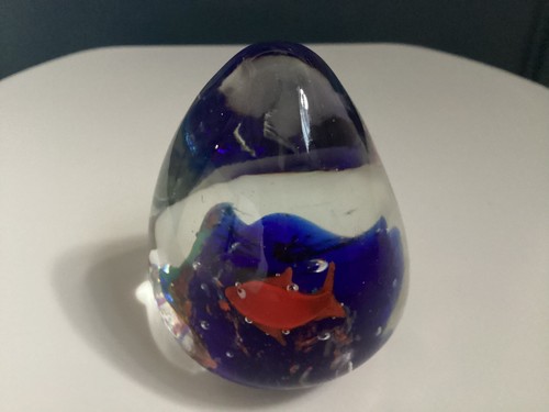 Murano style blue coral - blue,