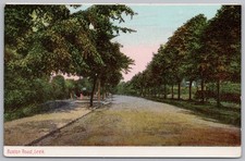 LEEK Staffordshire Buxton Road Postcard