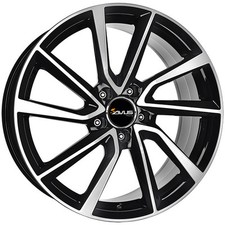 ALLOY WHEEL AVUS AC-518 FOR VOLVO C70 CABRIO 7.5X17 5X108 BLACK POLISHED O3C