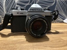 Ashi Pentax K1000 Camera 50mm Lenses Plus Box Of Accessories